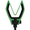 Tufgo Supporto per canna da pesca regolabile a V, punta M3/8, filettatura per pesca in mare, testa di supporto rossa (verde)