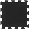 KMTNERVG Piastrelle in gomma, 16 pezzi, nero, 16 mm, 30 x 30 cm | Antiurto, antiscivolo, facile da pulire, per garage e palestra