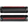 SECFOU Impugnature Manubrio Bici TPR Nero 1 Paio per Mountain Bike | Rivestimento in Microfibra, Design Ergonomico e Resistente All'usura, Accessorio per Guida su Bici da Montagna