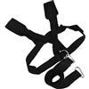 ZMdooreasy Imbracatura a slitta in nylon nero per calcio, corsa, allenamento di resistenza, vita regolabile 83-116 cm, kit corda resistente