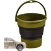 Generic Secchio pieghevole con manico, 9 l, , multifunzionale
