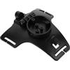 Cabilock Supporto Lampada Frontale in Plastica Nero, Supporto Fisso per Lampada da Testa, Passo Interno 14,5mm, Passo Esterno 26mm, per Vite 3mm