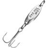 Kichvoe Esca da Pesca a Forma di Plettro Chitarra in Acciaio Inox Argento