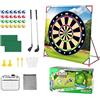 Xasbseulk Golf Duello Stuoia Putting x Outdoor Attrezzature | Set Golf Stick Chip Educativo Sala Pausa Ufficio Interno Inverno Spiaggia Camp