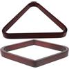 NAMOARLY 2 Pezzi Portapalle Biliardo Triangolo in Legno, Rack Biliardo a Rombo, per 9 Palline, Accessori per Tavolo da Snooker, per Home Entertainment e Game Room