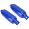 Fockety 2 Pz Parabordi Gonfiabili a Coste per Barche con 2 Cime | Paraurti per banchina in PVC resistente all\'abrasione per yacht, barche a vela, pontoni, paraurti marino portatile con