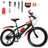ROGONPDK Bicicletta da 20 pollici, 7 marce, Mountain Bike, Freno a Disco, Adulti e Bambini, Rosso