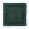 HOMESCAPES Tappeto da bagno piccolo, 1600 g/m², extra morbido, 100% cotone, reversibile, antiscivolo, lavabile, super assorbente, ad asciugatura rapida, colore verde foresta, 50 x 50 cm, quadrato