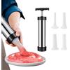 Smavles Riempitrice Per Salsicce, Smavles Insaccatrice per Salsiccia, Macchina per la Produzione di Salsicce, Insaccatrice Manuale per Uso Domestico, Salsicce Siringa con 4 Tubi di Riempimento