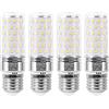 SanGlory Lampadine Mais E27 LED, 12W equivalente a 100W Incandescenza, Risparmio Energetico Lampade E27 Luce Bianca Fredda 5000K, Angolo 360°, Nessun Sfarfallio, Pacco da 4