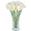 CYRENT Fiori artificiali realistici di calle a stelo lungo, bouquet di fiori finti bianchi per matrimoni, decorazioni per la casa e le feste (10 pezzi)