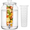 FOMIYES Inserto per frutta in acrilico per dispenser bevande 4 l con filtro frutta e inserto per cubetti di ghiaccio, accessorio di ricambio per infusore di frutta in casa