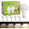 GY Lampadina LED E27 dimmerabile, bianco neutro, 8 W, 4000 K, 1521 lumen, equivalente a 100 W, lampadine a risparmio energetico dimmerabili, confezione da 6 pezzi