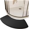 AYWTIUN Tappeto doccia curvo Tappetino curvo for porta del bagno | Piede WC con doccia(Black)