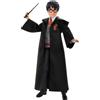 Mattel Harry Potter - Harry Potter, personaggio da collezionare alto 25 cm, con uniforme di Hogwarts, morbido mantello di Grifondoro e bacchetta, giocattolo per bambini, 6+ anni, FYM50
