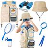 YOPINSAND Set di esplorazione per Bambini, con Gilet Cappello e binocolo per Bambini