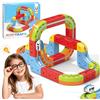 YESHIN Clickrail Electric Train Set, set di binari fai-da-te con layout 3D anti-gravità, treno motorizzato e cubo di binari magici, trenino elettrico per bambini, regalo per bambini dai 3 anni in su