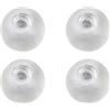 Generic Set di palline antistress vuote per fai da te, per giochi creativi, relax, plastilina riempibile, a partire dai 5 anni, per interni ed esterni, 4 pezzi (trasparente, 4,5 x 4,5 cm)