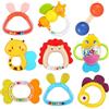 MOONTOY 9 Pezzi Sonaglio Neonato Bambini Giocattoli Giochi Neonato 0 3 6 9 12 18 Mesi Bambina Maschio Dentizione Gioco Giochi Sensoriali Per Neonati Neonata