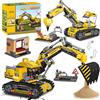 Charmofun 2in1 Escavatore Cantiere Costruzione, Blocchi da Costruzione City | 461 Pezzi, Gioco STEM con 2 Possibilità di Costruzione, Blocchi Technic Robusti, Regalo Perfetto per Bambini dai 6 ai 12 Anni