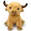 Generisch Peluche a forma di toro, 25 cm, simpatico peluche morbido, regalo per gli amanti degli animali