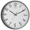 Versa Raven Orologio NUOVO MECCANISMO E QUALITÀ MIGLIORATA, Silenzioso e Decorativo, per Cucina, Soggiorno o Sala da Pranzo, Misure (A x L x P) 50 x 5 x 50 cm, Polipropilene, Colore Bianco