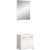xonox.home Combinazione da bagno Scout in bianco lucido, elegante set completo per il bagno, armonico, funzionale e dal design lineare