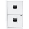 Bisley Home Pfa 696 - Armadietto con 2 cassetti, in Metallo, 40 x 41,3 x 67,2 cm, Colore: Bianco