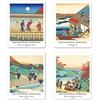 Berkin Arts Stampe da Parete Ukiyo-e Giapponese Senza Cornice, Set di 4 Poster, Carta artistici di alta qualità Taglia: 20x25 cm, Moderni Regalo Colorful Paesaggio per Ufficio Katsushika Hokusai Quadro