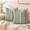 Artoid Mode Set da 2 Federe per Cuscini Macramè Verde Oliva 45x45cm
