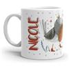 Paolo Chiari Tazza in Ceramica Caffè e Tè, Personalizzata con Nome, Idea Regalo Compleanno per Amici e Familiari, Certificata per Alimenti, Adatta al Microonde, Made in Italy (Nicole)