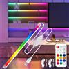 MDee Illuminazione sotto mobile LED con telecomando, RGB striscia LED COB, 8 W multicolore banda si collega tramite USB, dimmerabile, 800 lm, flessibile, per armadio, mensole, specchio, cucina