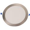 ONSSI Piastra da Soffitto LED 20W Rotonda Φ220mm Bianco Freddo (CCT Dimmerabile in Bianco-Neutro-Caldo) Pannello LED Super Sottile in Nichel Cornice Argento Faretto da Incasso a LED da Incasso.