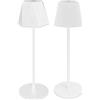 Ma Maison Lampada da Tavolo Senza Fili in Metallo Touch 3 Temperature di Colore - Led, Dimmerabile, Ricaricabile USB, 3 Tonalità di Luce, Scrivania, Ufficio, Lettura, Cerimonia - Assortita idea Regalo