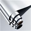 FunStick Pellicola a Specchio Fogli per Specchi Flessibili Adesivo Murale Specchi Autoadesivi DIY 30CM X 7M Adesivi in Plastica per Specchio Riflettente senza Vetro per Porte Muro Piastrelle Bagno