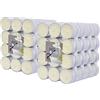 seit 1744 müller KERZEN Müller Tealights Candele Profumate - Fragranza Vaniglia - 39 × 15 mm - Durata 4 Ore - Lumini di Cera Colore Avorio - Set di 192 Candeline