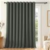 Deconovo Tenda Oscurante da Interno, 300x220 cm, 1 Pannello | Termiche Isolanti Caldo e Freddo, Attenuano i Rumori, Drappeggio Morbido con Occhielli, per Camera da letto, Verde Fumo