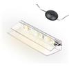 kalb Material für Möbel kalb | Illuminazione LED per bordi in vetro Ambilux Clip trasparente 3000 K 5000 K 1-10 set 4-10 mm interruttore a pedale in vetro espandibile per dimmer/controller
