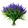 Sikweny 12 Pezzi Fiori finti per Decorazioni Lavanda Resistente Alle Intemperie Fiori finti da Esterno per Balcone Regolabile 37 CM Lavanda Finta Realistico per Esterni Balcone Interni (Viola)