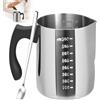 Szaboviktoria 900 ml Pentola Sciogliere Cera per Candele, Acciaio Inox 304, Con Pennarelli Graduati e Cucchiai per Candele e Saponi, Con Impugnatura Resistente al Calore