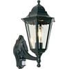 Qazqa new orleans - Lanterna da parete con rilevatore di movimento I Sensor Classico - 1 luce - L 23 cm - Verde - Design I Rustico - Illuminazione esterna