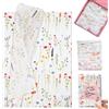 Euablfo 100 Fogli Carta Velina Floreale, 50×32cm,Carta Velina Decorata Fantasia Colorata Decorazione di Carta velina artistica di lavande per Imballaggio Confezioni Regalo Artigianato