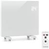 Klarstein Stufa Elettrica Basso Consumo, Stufa Elettrica 1000W, Termoconvettore con Rotelle, Termosifone Elettrico Portatile, Termoconvettore a Parete con Termostato, Stufetta per Casa