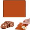 PetGlimmer Tappetino da Forno per Rotolo, Tappetino da Forno in Silicone, 30 X 40 cm | Teglia Permanente con Bordo, Antiaderente Tappetini in Silicone, Durevole Teglia Rettangolare per Fare Rotoli Torta, Biscotti