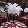 LONDGEN 10 piume di struzzo naturali, 35-40 cm, per composizioni floreali, decorazioni nuziali e feste di Halloween (bianco)