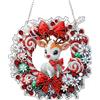QENSPE Diamond Painting Ornamento da Appendere, Cervo Dipinto Diamanti Pendente per Adulti Principianti, Ghirlanda Speciale Forma Strass Art Artigianato Finestre Decorazione Regalo, Doppio Lato