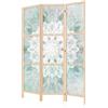 LUMASOUL Separe Divisorio Interno Monofacciale Giapponese - Paravento da Interno 3 Pannelli Divisorio per Ambienti - Divisori per Interni con Motivo Boho - 135x172 cm