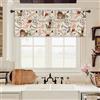 Miyotaa Tenda da cucina vintage color caffè mantovana con tasca per asta, 137 x 45,7 cm (larghezza x altezza), rustica, caffetteria, cappuccino, caffè, arabica, trattamento per finestre, per soggiorno