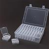 QWORK® 31 Pezzi Organizer per Perline, 30 Scatole Plastica 5,5 x 5,5 x 2 cm con Grande Scatola di Plastica