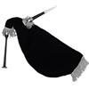 Tartancity Goose Practice Cornamusa - Custodia in velluto nero con supporti argentati - cornamusa scozzese gratis 2 ance Chanter - Palissandro nero